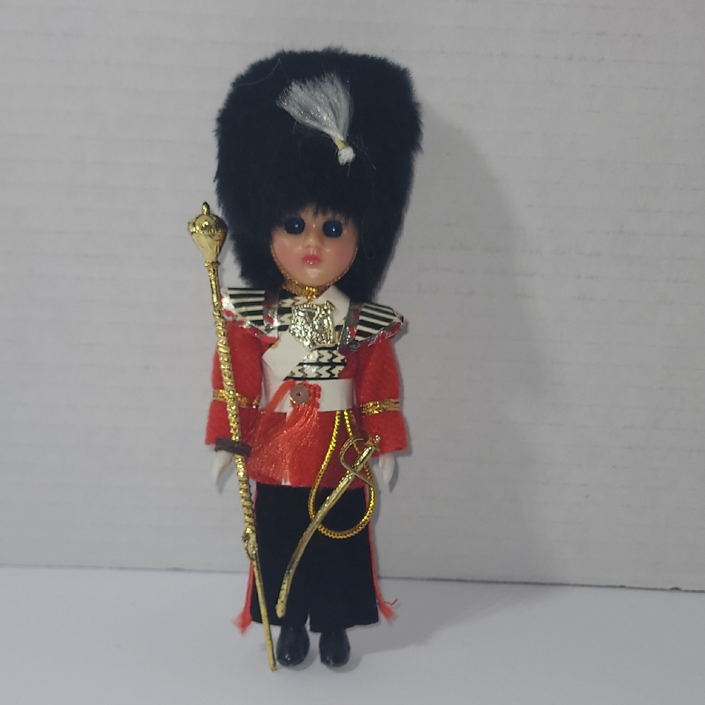British Royal Guard Toy Doll with Red and Black Outfit